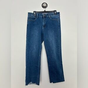Just USA denim crop ankle jeans, boyfriend cut